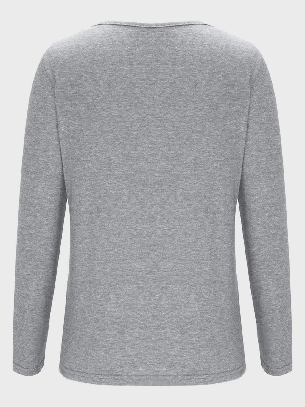 Crisscross V-Neck Long Sleeve T-Shirt
