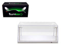 Collectible Display Show Case with LED Lights for 1/18 1/24 Models with White Base by Illumibox