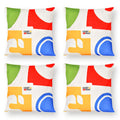 18 x 18 Inch Inches Square Throw Pillows with Removable and Washable Velvet Pillow Cases