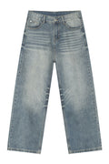 High Rise Wide Leg Casual Jeans