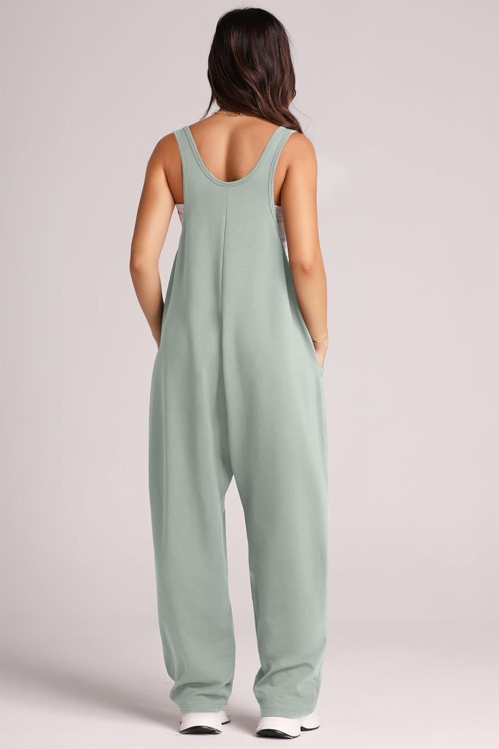 Lovelet V-Neck Wide Strap Overalls