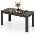 63 Inch Rectangular Modern Dining Kitchen Table-Gray