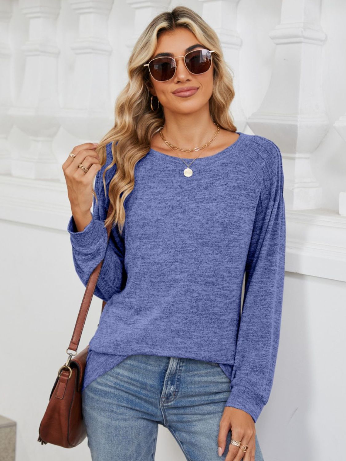 Round Neck Long Sleeve T-Shirt