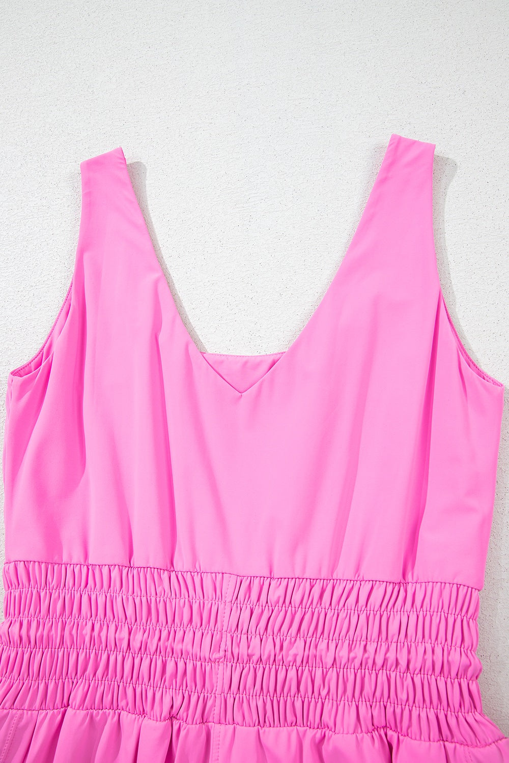 Drawstring Wide Strap Romper