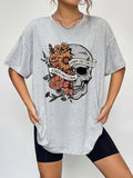 Round Neck Short Sleeve Graphic T-Shirt