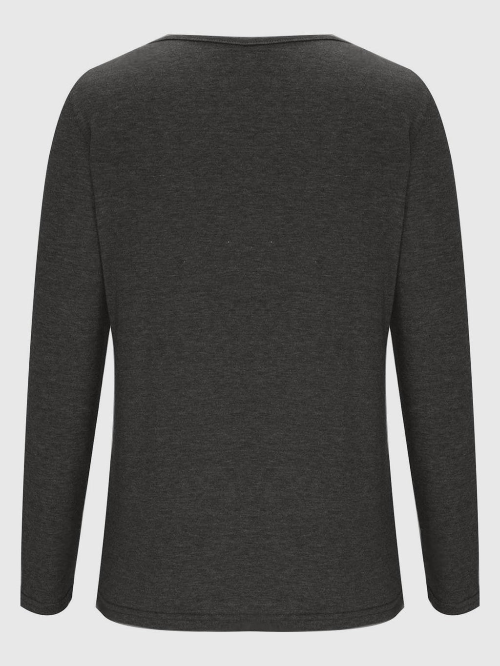 Crisscross V-Neck Long Sleeve T-Shirt