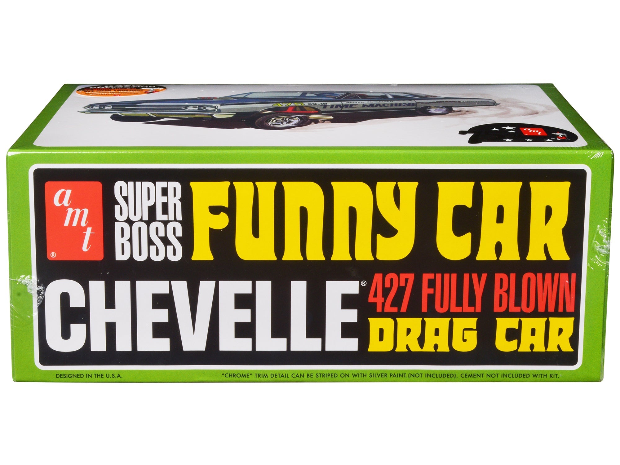 Skill 2 Model Kit 1965 Chevrolet Chevelle AWB Funny Car "Time Machine" 1/25 Scale Model by AMT