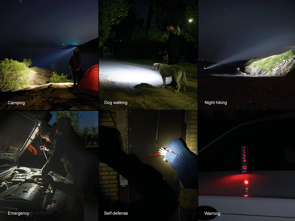 Fenix E08R UE Multi-Light EDC Flashlight With Red Light & Green Laser