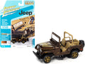 Jeep CJ-5 Mocha Brown Metallic with Golden Eagle Graphics "Classic Gold Collection" Series Limited Edition to 7418 pieces Worldwide 1/64 Diecast Model Car by Johnny Lightning
