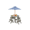Kids Wooden Table Set for Children Aged 3+ Years-Gray