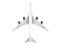 Boeing 747-8i (VC-25B) Commercial Aircraft "Air Force One - United States of America" (30000) White with Red and Blue Stripes (Snap-Fit) 1/200 Plastic Model by Skymarks