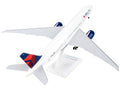 Boeing 777-200 Commercial Aircraft with Landing Gear "Delta Air Lines" (N709DN) White with Blue and Red Tail (Snap-Fit) 1/200 Plastic Model by Skymarks