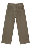 Straight-Leg Jeans with Back Elasticated Waistband