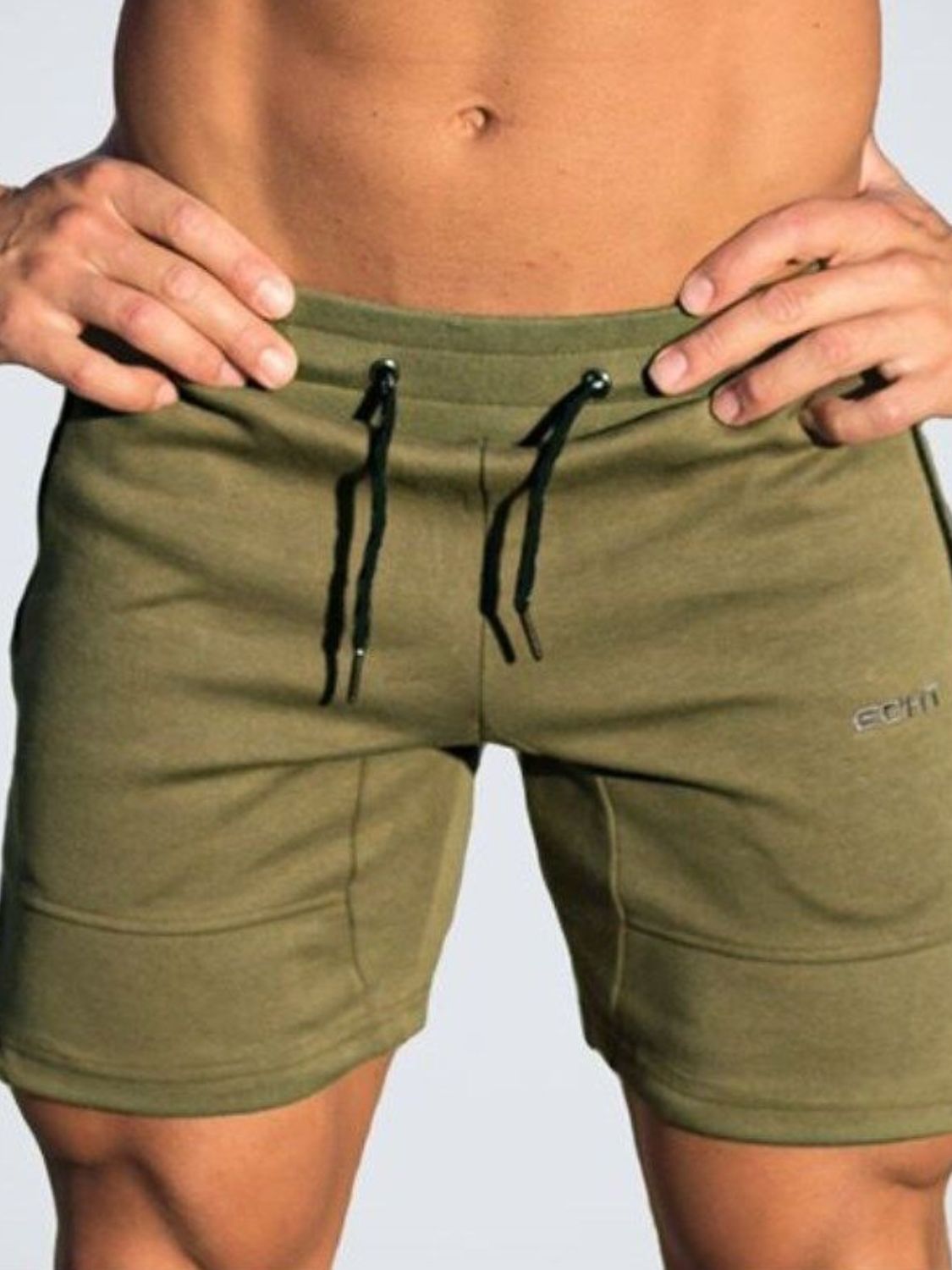 Men's Plus Size Drawstring Shorts
