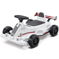 Electric Go Kart 6V Drift Go Cart for Kids Ages 2+ Strong Motor White