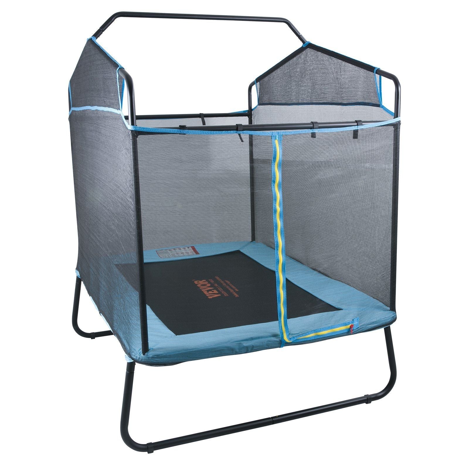6FT Trampoline for Kids, 72" Indoor/Outdoor Toddlers Trampoline, Mini Baby Trampoline with Safety Enclosure Net, Gymnastics Bar, Hammock, Recreational Trampoline Birthday Gift for 3+ Years Kids