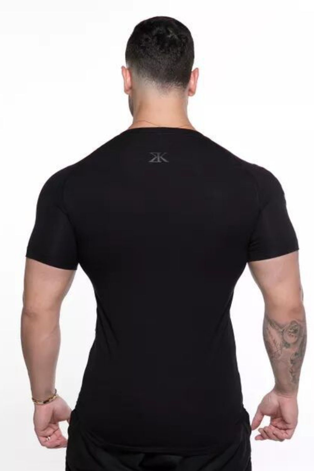 Men's Plus Size Letter Round Neck Short Sleeve T-Shirt
