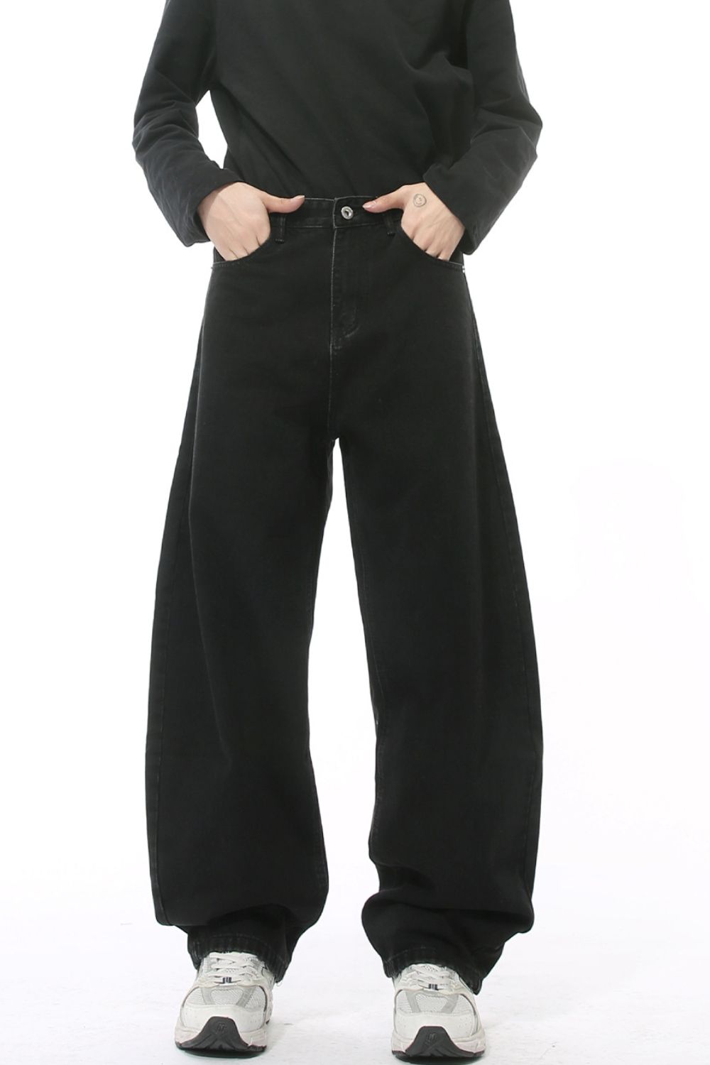 Wide Leg Jeans with Pockets