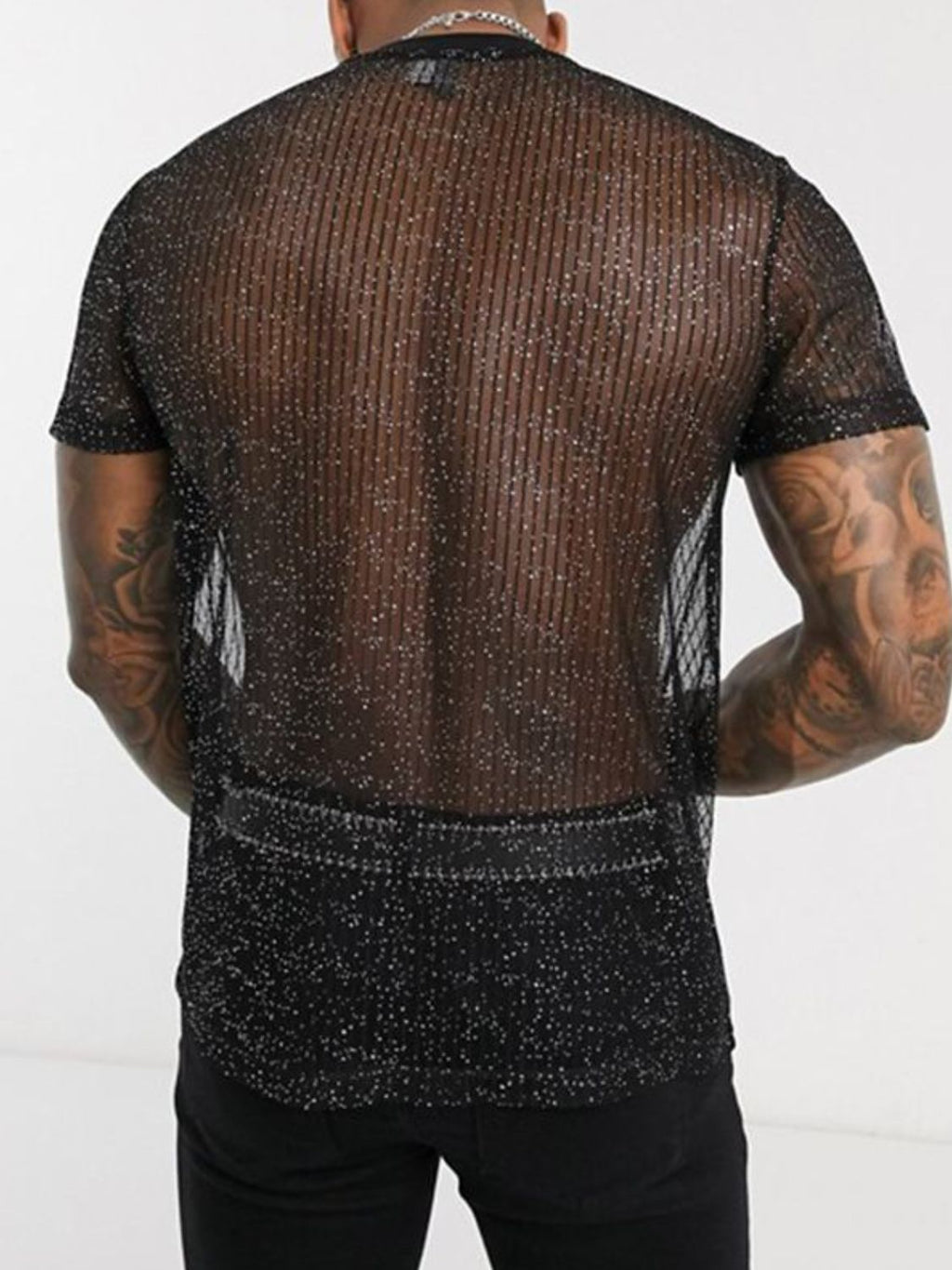 Men's Full Size Mock Neck Short Sleeve Top Plus Size