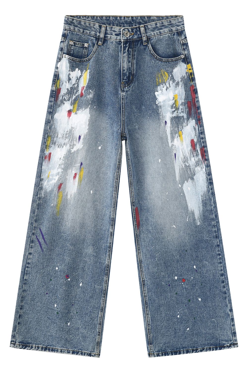Painting Jeans with Pockets