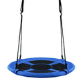 40 Inch Flying Saucer Tree Swing Indoor Outdoor Play Set-Blue