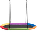60 Inch Saucer Surf Outdoor Adjustable Swing Set-Colorful